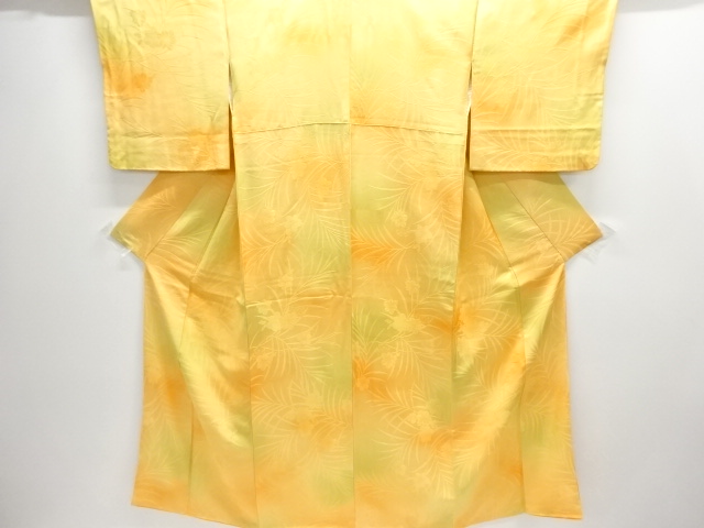 JAPANESE KIMONO / IROMUJI / BOKASHI / WOVEN FLOWER & PLANT 